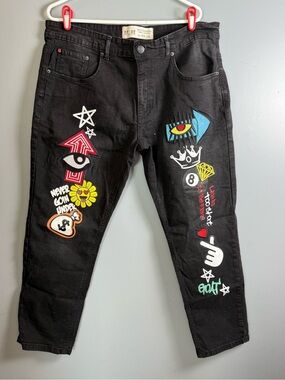 Spark Premium Denim Studio Collection  Men's Graphic Jeans Sz 38x30
